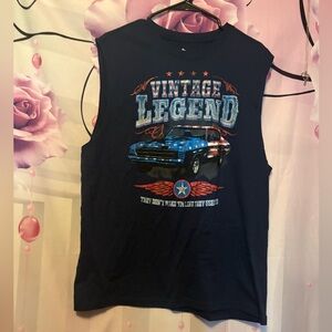 Men's Muscle Shirt Size L 
Vintage Legend Blue